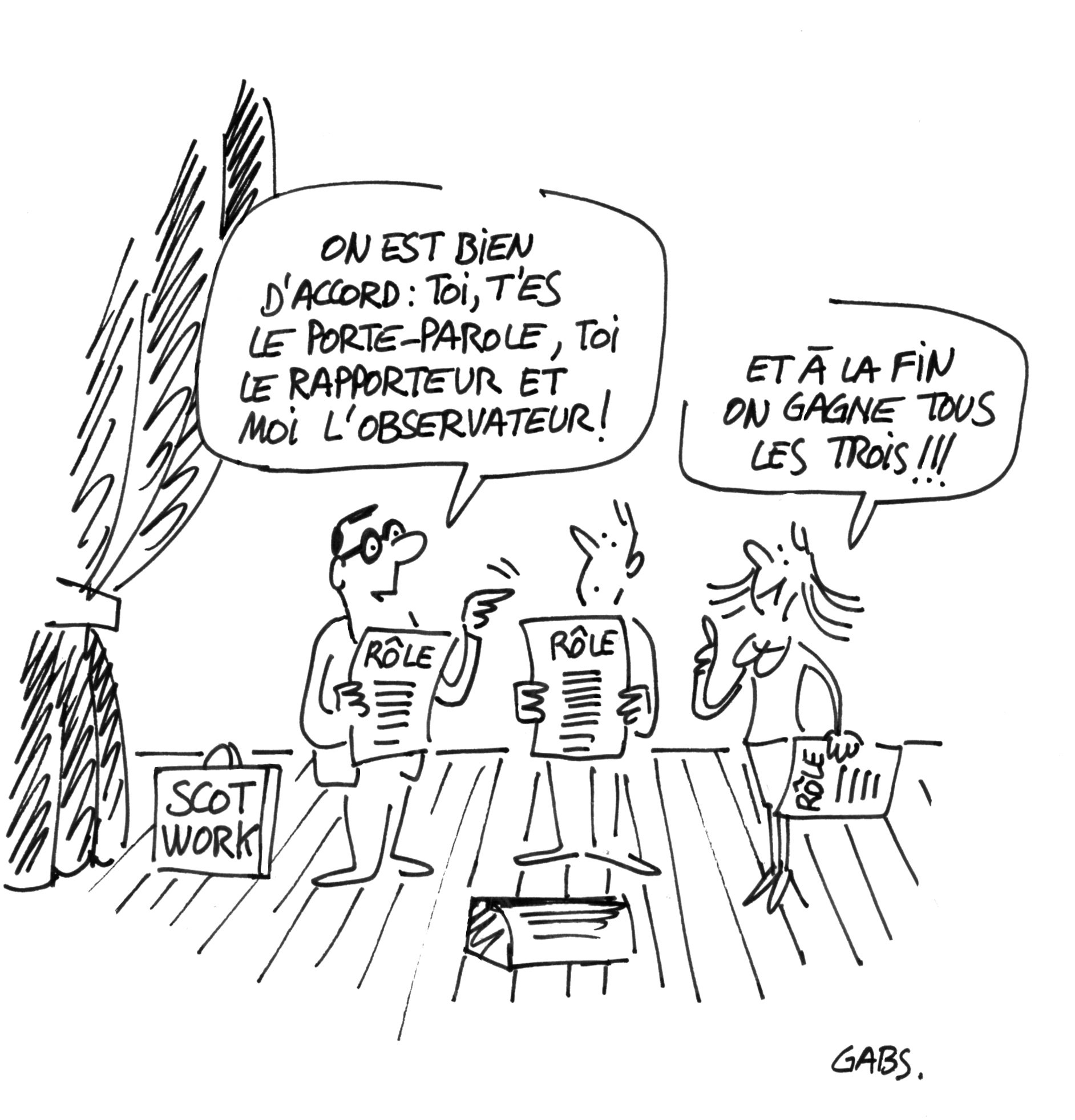 Fondamentaux Scotwork : à chacun son rôle.