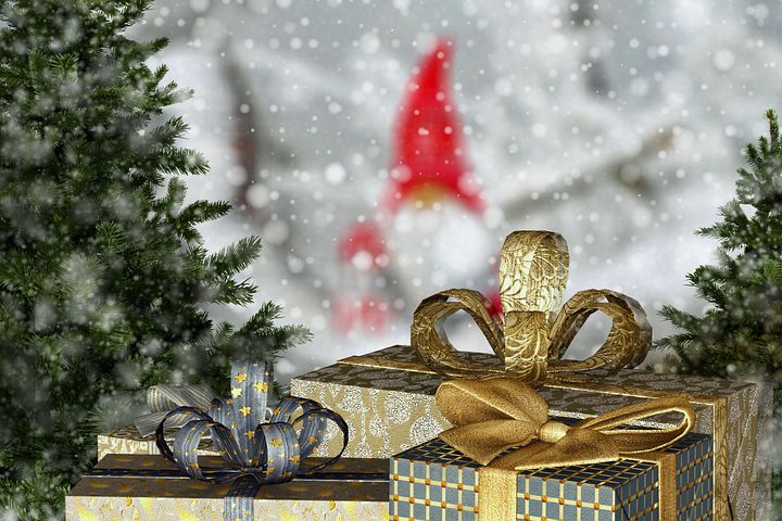 Négo cadeaux au pied du sapin.