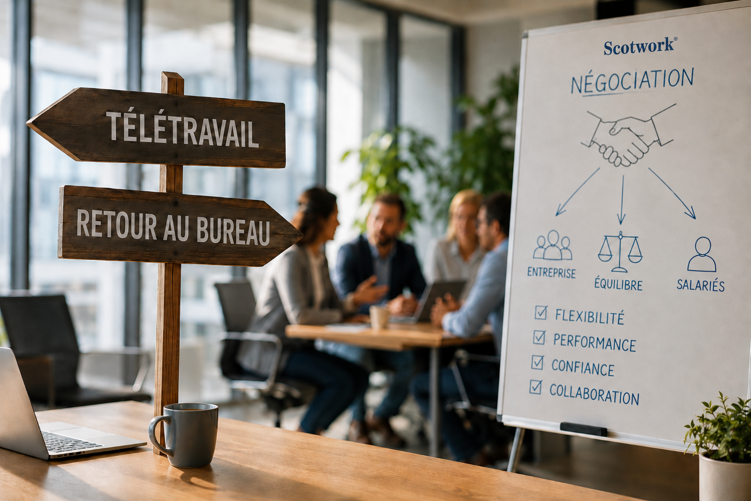 Est ce qu’il y a une négo dans le retour au bureau ?